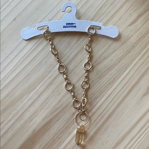 UO Gold Statement Crystal necklace